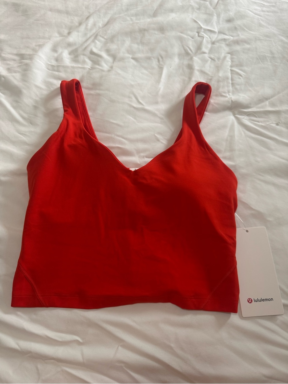 lululemon Aligned Tank - Cherry Ember